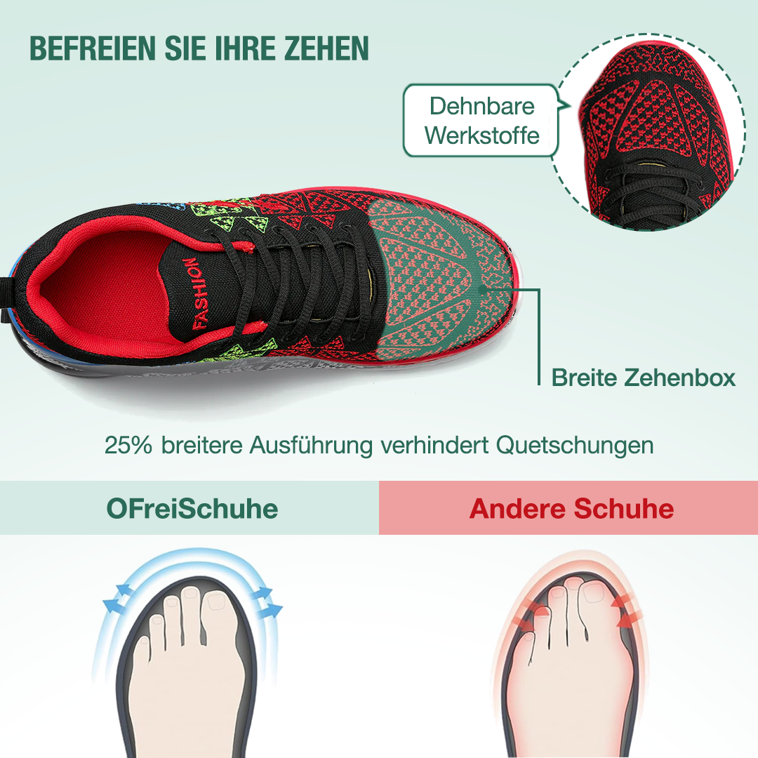 JumpSoft Orthopädische Schuhe - Rot