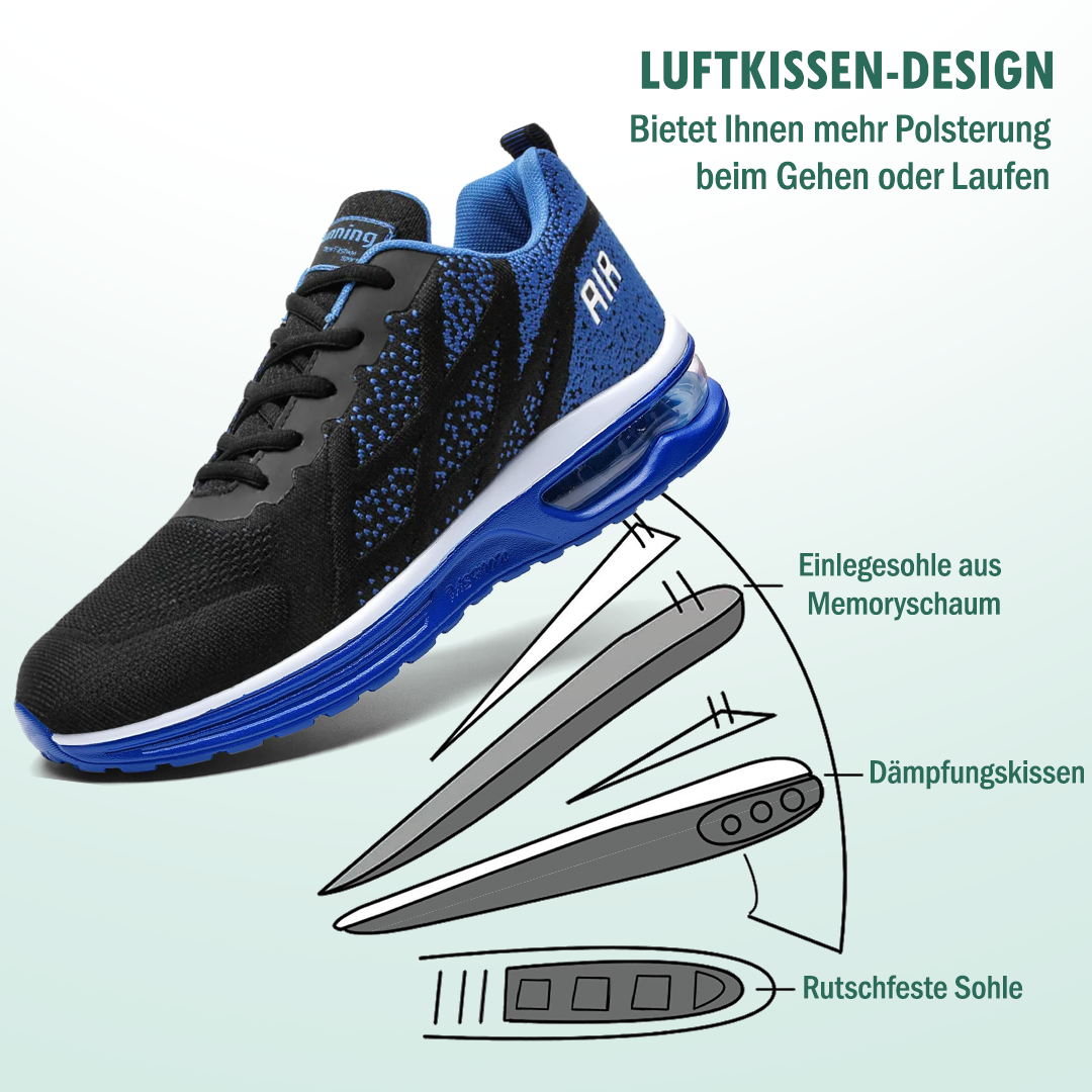 LuftFlex Orthopädische Schuhe Mesh - Blau Schwarz