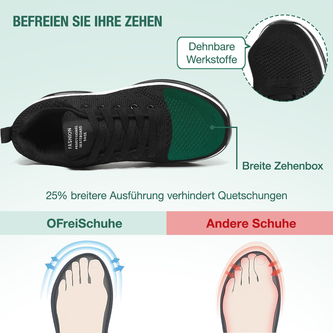 SanoWalk Orthopädische Schuhe - Schwarz