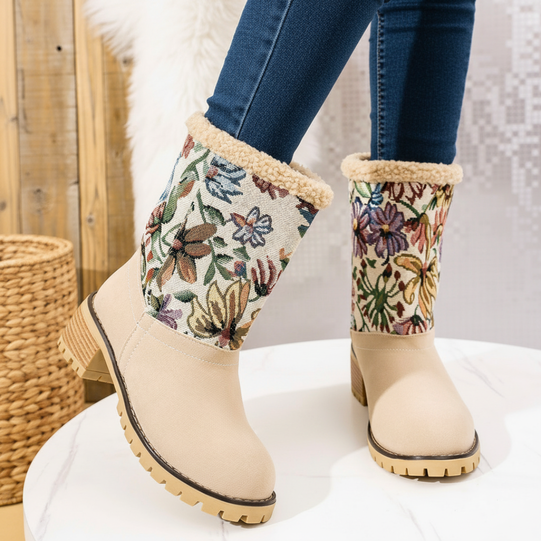Almira Winter Stiefelette mit Absatz & 2in1 Design