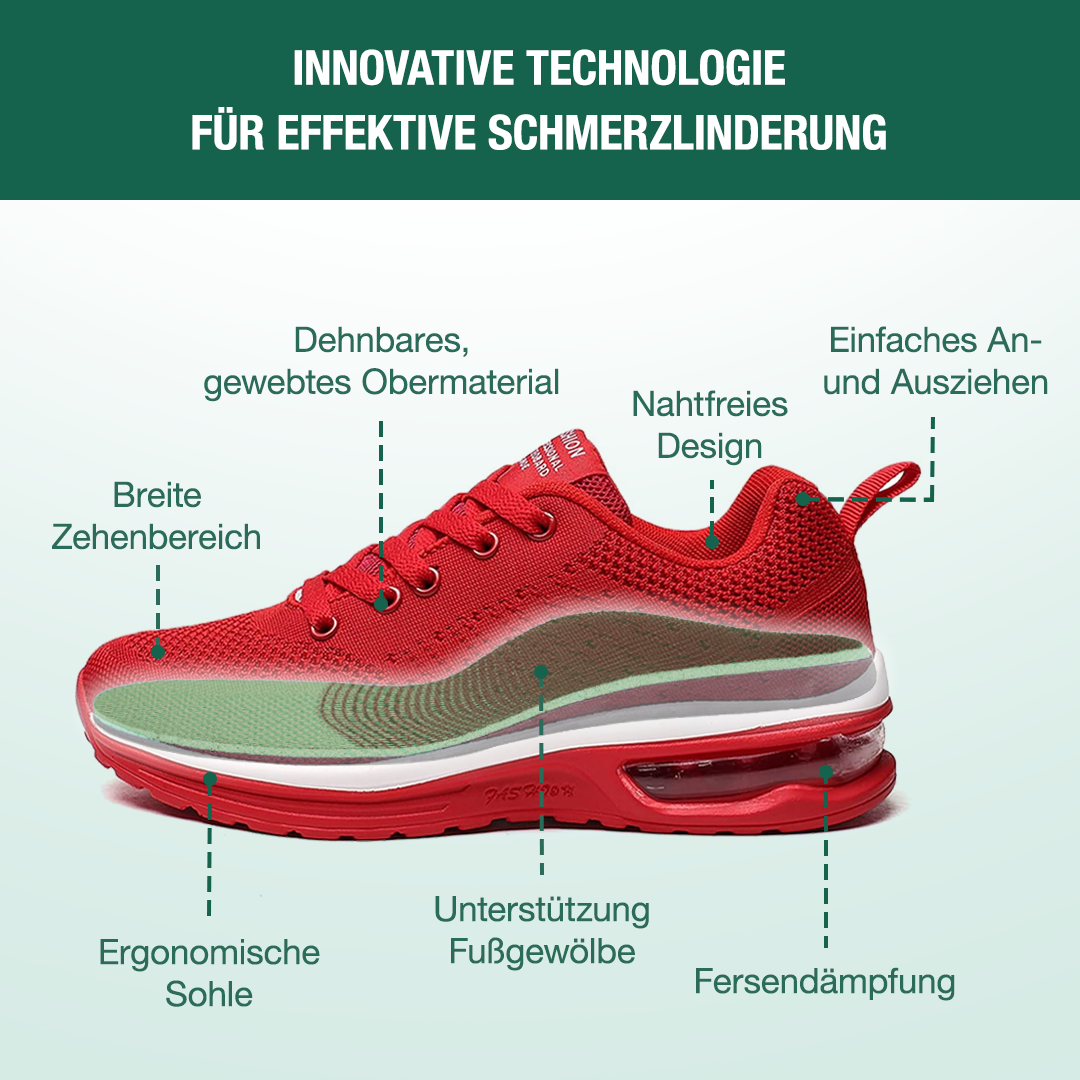 SanoWalk Orthopädische Schuhe - Alles Rot