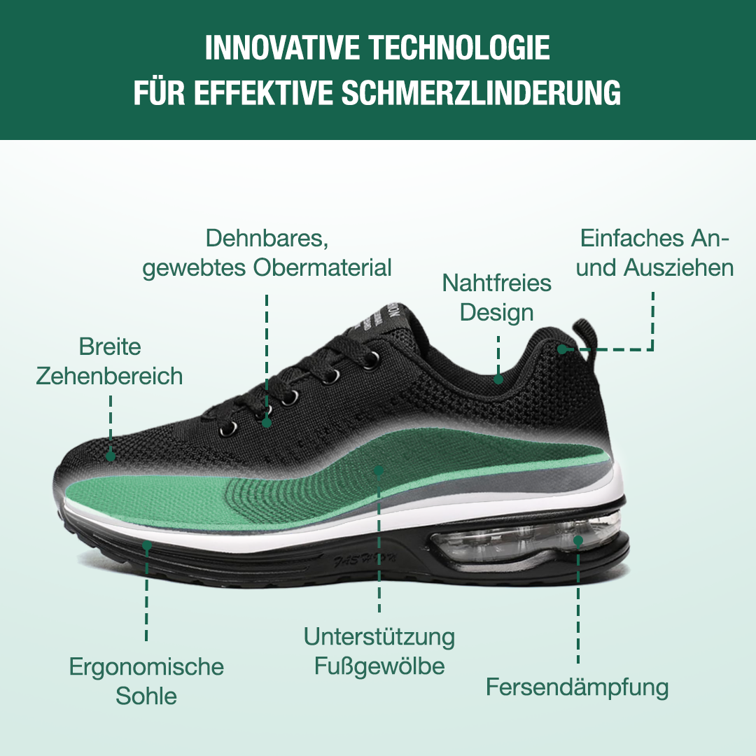 SanoWalk Orthopädische Schuhe - Schwarz