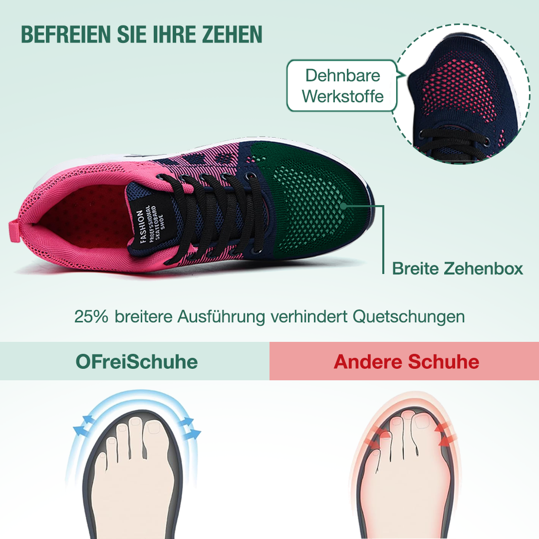 Friedensfuß Orthopädische Schuhe - Rosa Lila