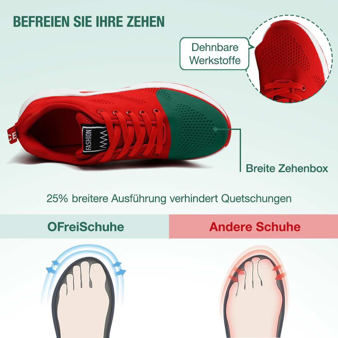 Friedensfuß Orthopädische Schuhe - Rot