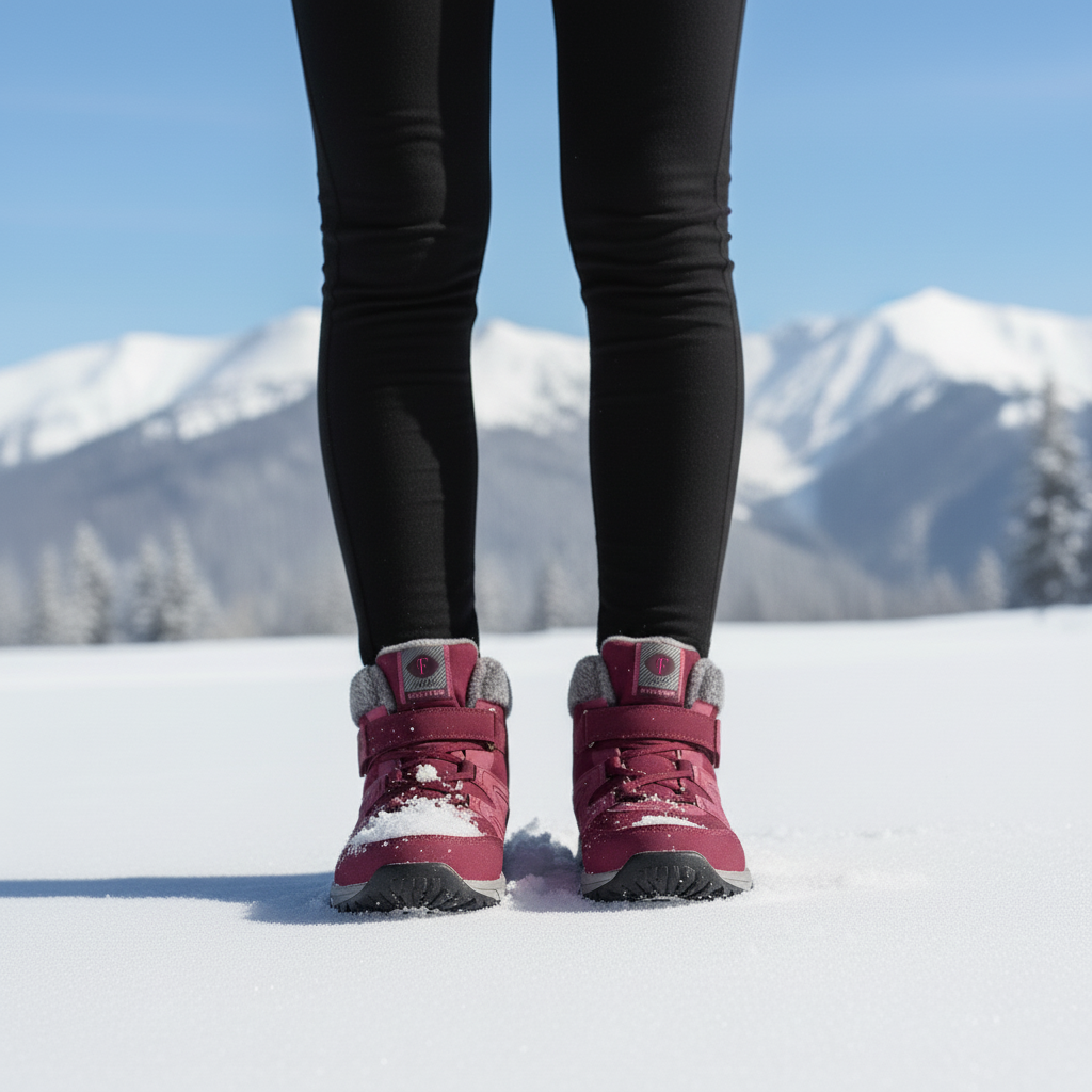 Solvema Orthopädische Winterschuhe - Rot