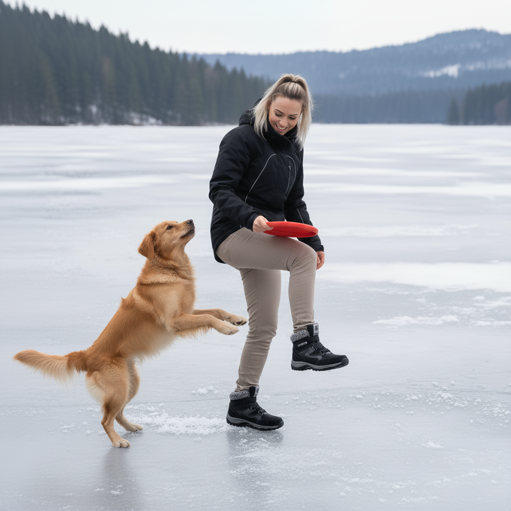 Solvema Orthopädische Winterschuhe - Schwarz