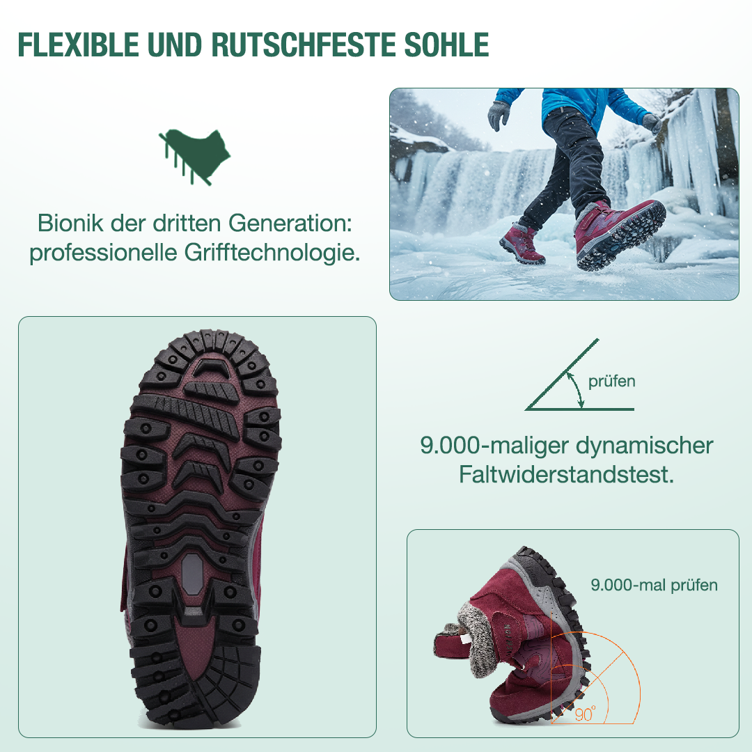 Solvema Orthopädische Winterschuhe - Rot