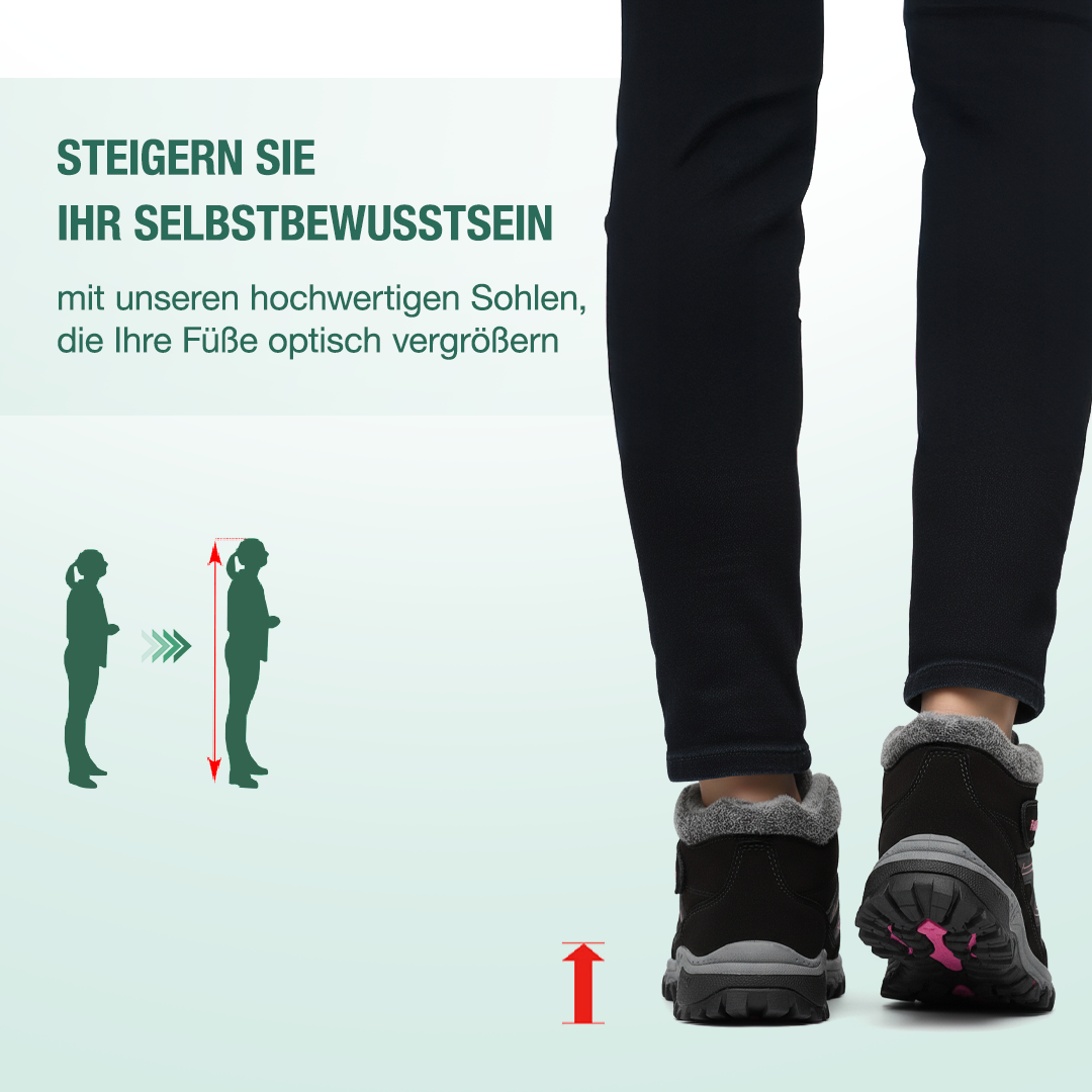 Solvema Orthopädische Winterschuhe - Rosa Schwarz
