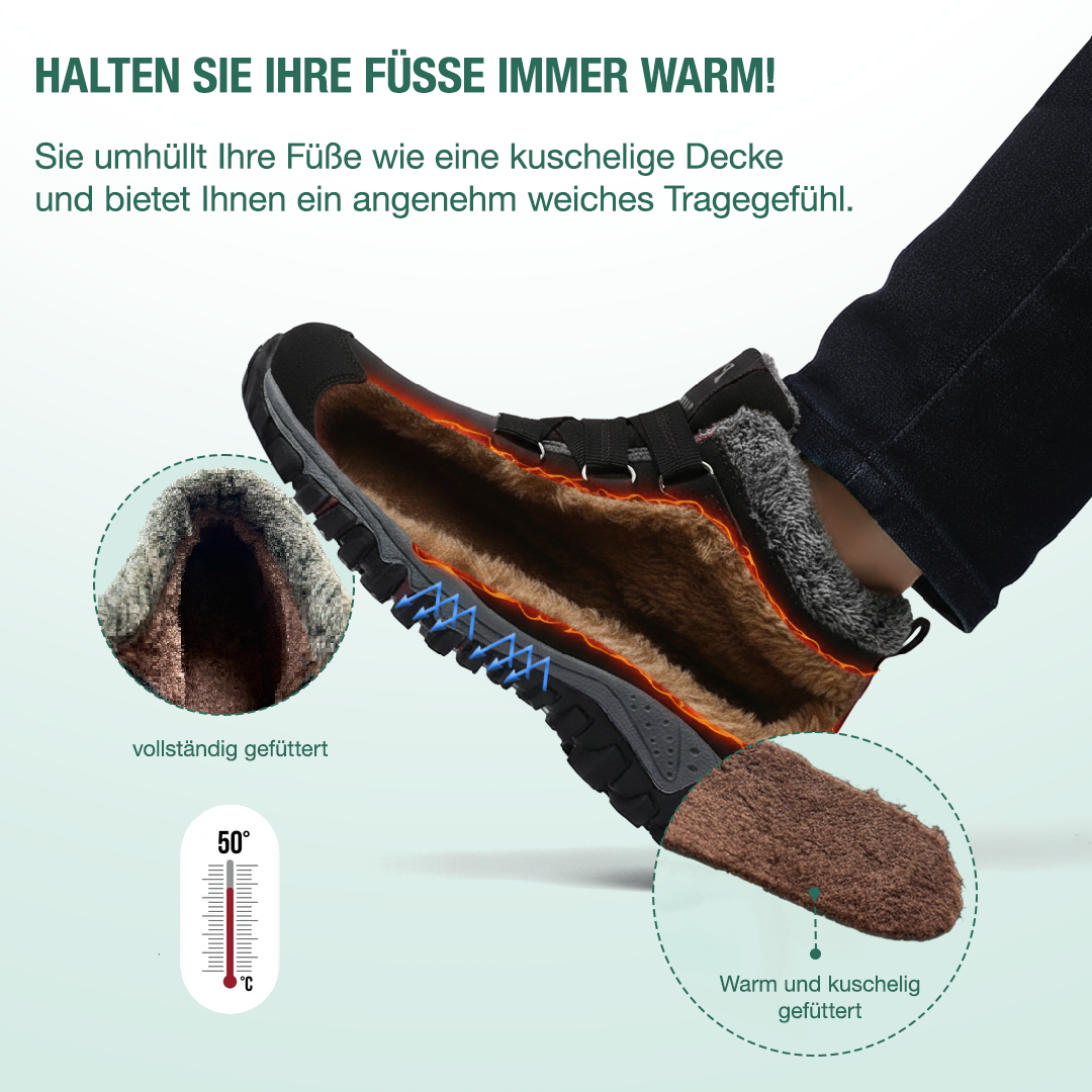 Solvema Orthopädische Winterschuhe - Rosa Schwarz